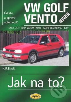 Kniha: VW Golf benzin 9/91 - 8/97, Variant 9/93 - 12/98, Vento 2/92 - 8/97 (Hans-Rüdiger Etzold). Kopp, 2007 Kniha: VW Golf benzin 9/91 - 8/97, Variant 9/93 - 12/98, Vento 2/92 - 8/97 (Hans-Rüdiger Etzold). Kopp, 2007