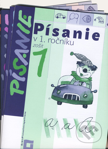Kniha: Písanie v 1. ročníku - zošit 1 - 5 (komplet) (Kamila Štefeková a Romana Culková). Orbis Pictus Istropolitana, 2007 Kniha: Písanie v 1. ročníku - zošit 1 - 5 (komplet) (Kamila Štefeková a Romana Culková). Orbis Pictus Istropolitana, 2007