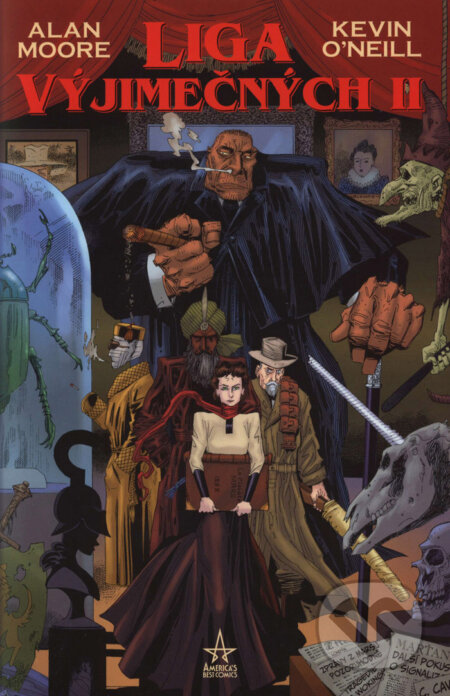 Kniha: Liga výjimečných II (Alan Moore a Kevin O‘Neill). BB/art, 2004 Kniha: Liga výjimečných II (Alan Moore a Kevin O‘Neill). BB/art, 2004