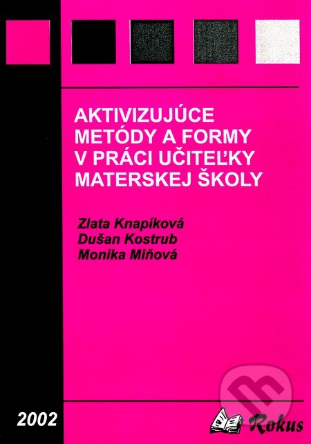 Kniha: Aktivizujúce metódy a formy v práci učiteľky materskej školy (Dušan Kostrub, Monika Miňová a Zlata Knapíková). Rokus, 2002 Kniha: Aktivizujúce metódy a formy v práci učiteľky materskej školy (Dušan Kostrub, Monika Miňová a Zlata Knapíková). Rokus, 2002
