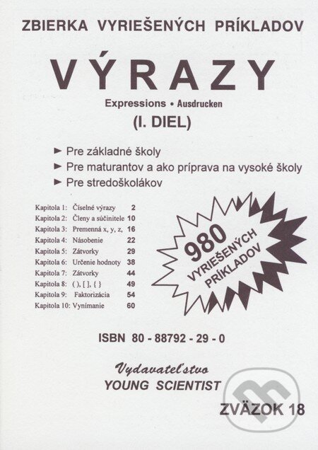 Kniha: Výrazy I. (Young Scientist). Young Scientist Kniha: Výrazy I. (Young Scientist). Young Scientist