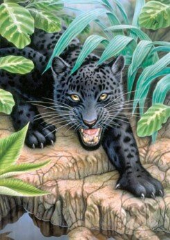 Puzzle: Útok leoparda (Dino). Dino Puzzle: Útok leoparda (Dino). Dino