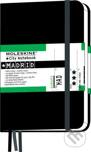 Moleskine CITY - malý zápisník Madrid (čierny) (Moleskine). Moleskine, 2007 Moleskine CITY - malý zápisník Madrid (čierny) (Moleskine). Moleskine, 2007