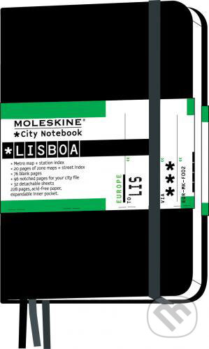 Moleskine CITY - malý zápisník Lisabon (čierny), Moleskine, 2007