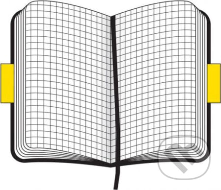 Moleskine - veľký štvorčekovaný zápisník v mäkkej väzbe (čierny), Moleskine, 2008