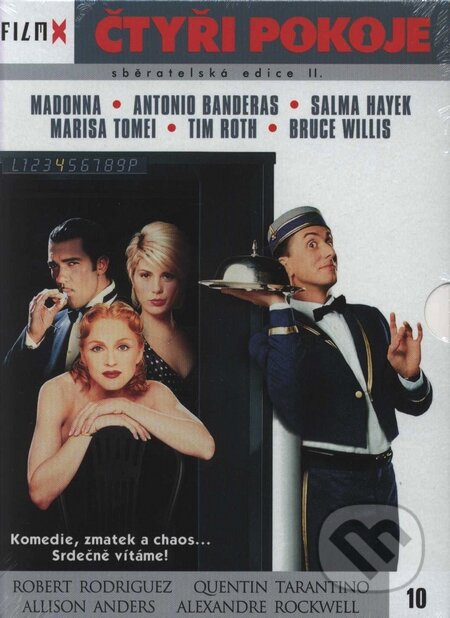 Film: Štyri izby (Allison Anders, Alexandre Rockwell, Allison Andres, Quentin Tarantino a Robert Rodriguez) (). Hollywood, 1995 Film: Štyri izby (Allison Anders, Alexandre Rockwell, Allison Andres, Quentin Tarantino a Robert Rodriguez) (). Hollywood, 1995