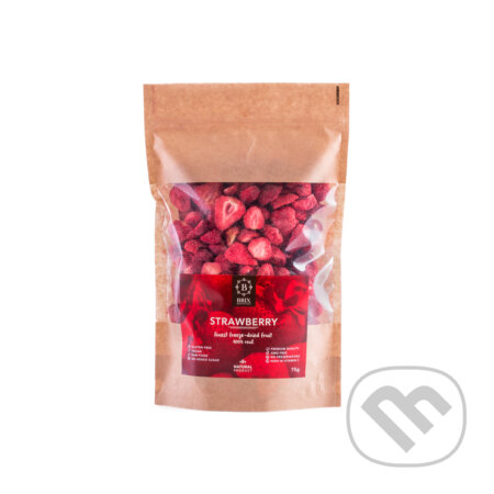 Kávy a čaje: Mrazom sušená jahoda 75g (Brix). Brix, 2019 Kávy a čaje: Mrazom sušená jahoda 75g (Brix). Brix, 2019