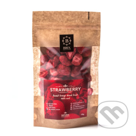 Kávy a čaje: Mrazom sušená jahoda 20g (Brix). Brix, 2019 Kávy a čaje: Mrazom sušená jahoda 20g (Brix). Brix, 2019