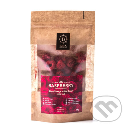 Kávy a čaje: Mrazom sušená malina 25g (Brix). Brix, 2019 Kávy a čaje: Mrazom sušená malina 25g (Brix). Brix, 2019