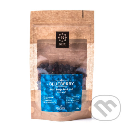 Kávy a čaje: Mrazom sušená čučoriedka 35g (Brix). Brix, 2019 Kávy a čaje: Mrazom sušená čučoriedka 35g (Brix). Brix, 2019