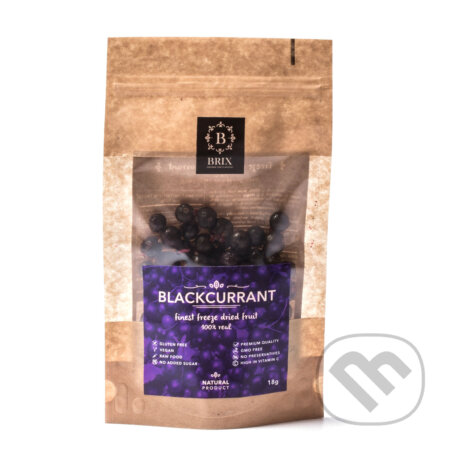 Kávy a čaje: Mrazom sušená čierna ríbezľa 35g (Brix). Brix, 2019 Kávy a čaje: Mrazom sušená čierna ríbezľa 35g (Brix). Brix, 2019