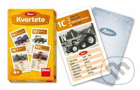Společenská hra: Kvarteto Zetor (Dino). Dino, 2018 Společenská hra: Kvarteto Zetor (Dino). Dino, 2018