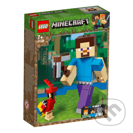 Společenská hra: LEGO Minecraft 21148 Veľká figúrka Minecraft: Steve s papagájom (LEGO). LEGO, 2019 Společenská hra: LEGO Minecraft 21148 Veľká figúrka Minecraft: Steve s papagájom (LEGO). LEGO, 2019