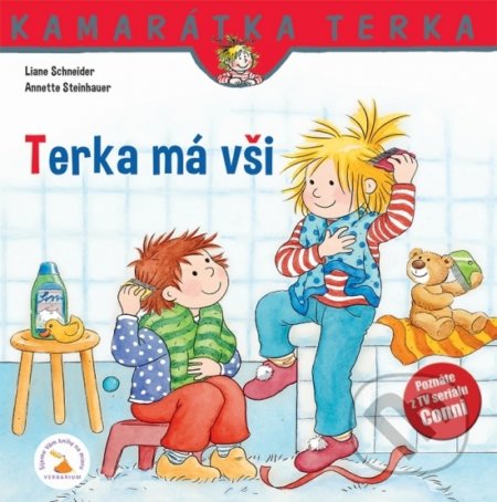 Kniha: Terka má vši (Eva Wenzel-Burger a Liane Schneider). Verbarium, 2019 Kniha: Terka má vši (Eva Wenzel-Burger a Liane Schneider). Verbarium, 2019