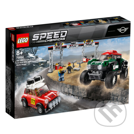 Spoločenská hra: LEGO Speed Champions -1967 Mini Cooper S Rally a 2018 MINI John Cooper Works Buggy (LEGO). LEGO, 2019 Spoločenská hra: LEGO Speed Champions -1967 Mini Cooper S Rally a 2018 MINI John Cooper Works Buggy (LEGO). LEGO, 2019