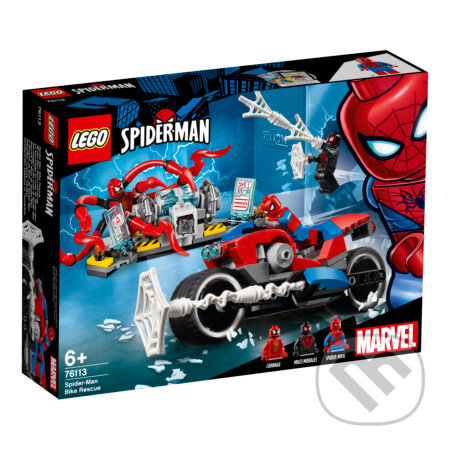 Spoločenská hra: LEGO Super Heroes 76113 Spider-Man a záchrana na motorke (LEGO). LEGO, 2019 Spoločenská hra: LEGO Super Heroes 76113 Spider-Man a záchrana na motorke (LEGO). LEGO, 2019