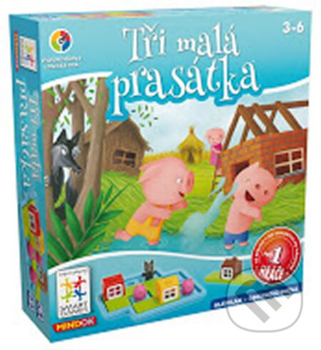 Společenská hra: Tři malá prasátka (SMART) (Raf Peeters). Mindok, 2018 Společenská hra: Tři malá prasátka (SMART) (Raf Peeters). Mindok, 2018