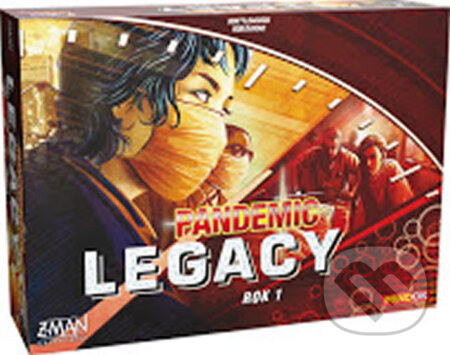 Společenská hra: Pandemic Legacy: Rok 1 (Matt Leacock). Mindok, 2018 Společenská hra: Pandemic Legacy: Rok 1 (Matt Leacock). Mindok, 2018
