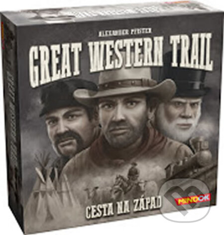 Spoločenská hra: Great Western Trail: Cesta na západ (Alexander Pfister). Mindok, 2018 Spoločenská hra: Great Western Trail: Cesta na západ (Alexander Pfister). Mindok, 2018