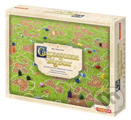 Spoločenská hra: Carcassonne: Big Box 2017 (Klaus-Jurgen Wrede). Mindok, 2018 Spoločenská hra: Carcassonne: Big Box 2017 (Klaus-Jurgen Wrede). Mindok, 2018