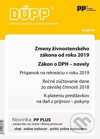 Daňový a účtovný poradca podnikateľa 4/2019 (Poradca podnikateľa). Poradca podnikateľa, 2019 Daňový a účtovný poradca podnikateľa 4/2019 (Poradca podnikateľa). Poradca podnikateľa, 2019