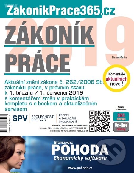 E-kniha: Zákoník práce 2019 s komentářem změn (Autorský kolektív). DonauMedia, 2019 E-kniha: Zákoník práce 2019 s komentářem změn (Autorský kolektív). DonauMedia, 2019
