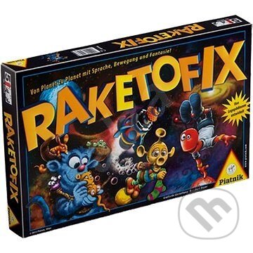 Spoločenská hra: Raketofix (Elisabeth Draxler, Katharina Poteranski a Herta S). Piatnik, 2014 Spoločenská hra: Raketofix (Elisabeth Draxler, Katharina Poteranski a Herta S). Piatnik, 2014