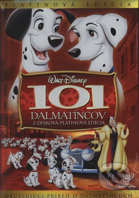 Film: 101 dalmatíncov (Wolfgang Reitherman, Hamilton Luske, Clyde Geronimi a Stephen Herek) (). Magicbox, 1996 Film: 101 dalmatíncov (Wolfgang Reitherman, Hamilton Luske, Clyde Geronimi a Stephen Herek) (). Magicbox, 1996