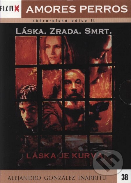 Film: Amores Perros - Láska je kurva Film-X (Alejandro González a Alejandro González Iñárritu) (DVD). Hollywood, 2000 Film: Amores Perros - Láska je kurva Film-X (Alejandro González a Alejandro González Iñárritu) (DVD). Hollywood, 2000