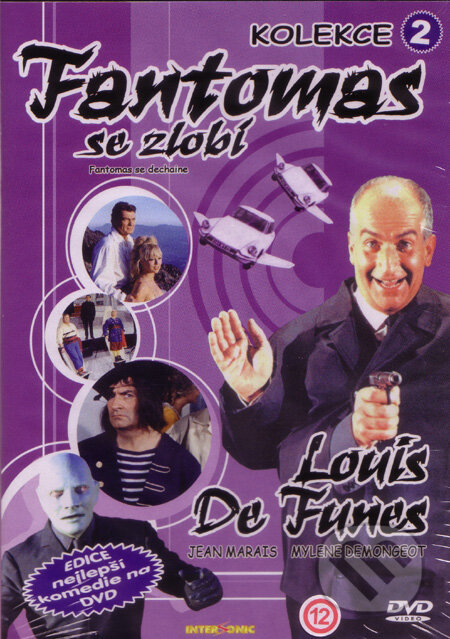 Film: Fantomas se zlobí (André Hunebelle a Haroun Tazieff) (DVD). , 1965 Film: Fantomas se zlobí (André Hunebelle a Haroun Tazieff) (DVD). , 1965
