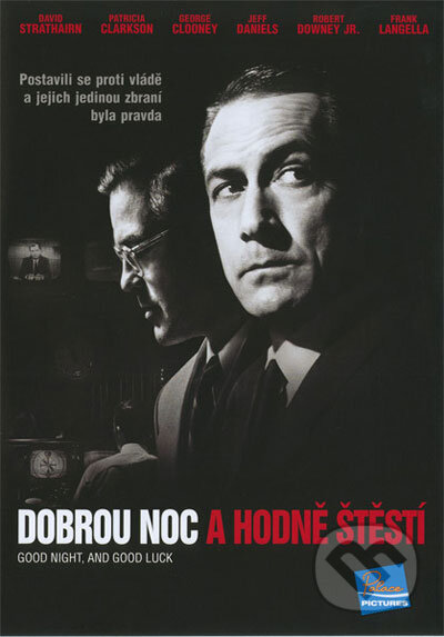 Film: Dobrou noc a hodně štěstí (George Clooney) (DVD). Hollywood, 2005 Film: Dobrou noc a hodně štěstí (George Clooney) (DVD). Hollywood, 2005