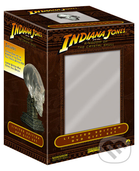Film: Indiana Jones a Kráľovstvo krištáľovej lebky (2 DVD) + darček (lebka) (Steven Spielberg) (). Magicbox, 2008 Film: Indiana Jones a Kráľovstvo krištáľovej lebky (2 DVD) + darček (lebka) (Steven Spielberg) (). Magicbox, 2008