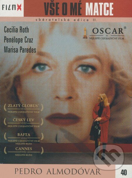 Film: Všetko o mojej matke (Pedro Almodóvar) (DVD). Hollywood, 2000 Film: Všetko o mojej matke (Pedro Almodóvar) (DVD). Hollywood, 2000