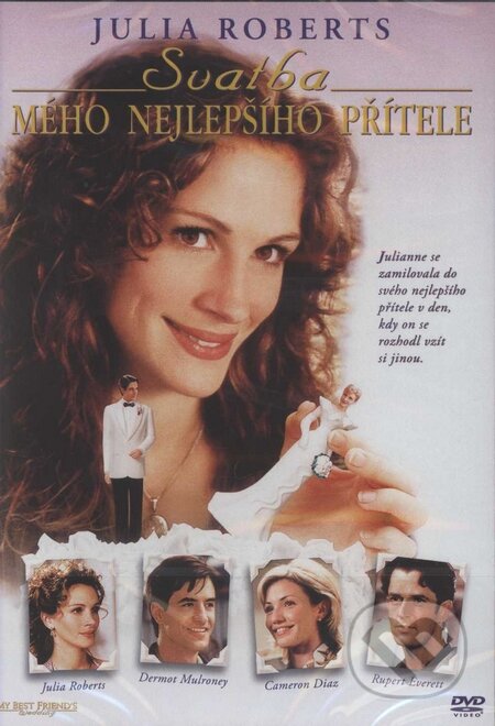 Film: Svadba môjho najlepšieho priateľa (P.J. Hogan) (DVD). Bonton Film, 1997 Film: Svadba môjho najlepšieho priateľa (P.J. Hogan) (DVD). Bonton Film, 1997