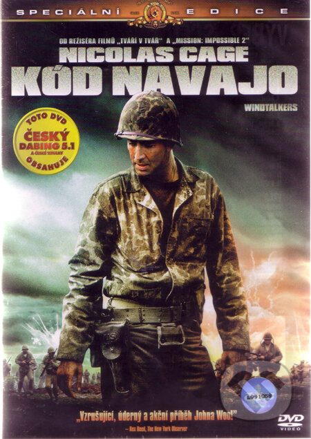 Film: Kód Navajo (John Woo) (DVD). Bonton Film, 2002 Film: Kód Navajo (John Woo) (DVD). Bonton Film, 2002