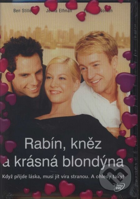 Film: Rabín, kňaz a krásna blondínka (Edward Norton) (DVD). Magicbox, 2000 Film: Rabín, kňaz a krásna blondínka (Edward Norton) (DVD). Magicbox, 2000