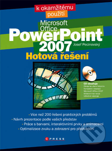Kniha: Microsoft PowerPoint 2007 (Josef Pecinovský). Computer Press, 2008 Kniha: Microsoft PowerPoint 2007 (Josef Pecinovský). Computer Press, 2008