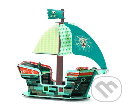 Spoločenská hra: Kartónová 3D pirátska loď (Djeco). Djeco, 2019 Spoločenská hra: Kartónová 3D pirátska loď (Djeco). Djeco, 2019