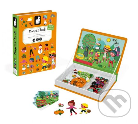 Spoločenská hra: Magnetická kniha skladačka - Magnetibook (Janod). Janod Spoločenská hra: Magnetická kniha skladačka - Magnetibook (Janod). Janod