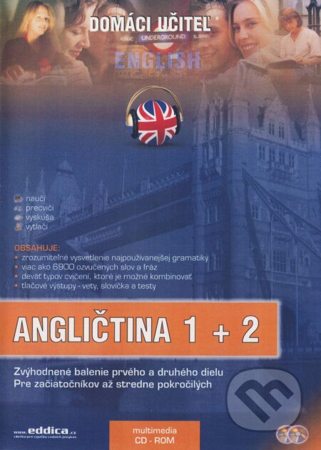 Audiokniha: Domáci učiteľ Angličtina 1 + 2 (Eddica). Eddica Audiokniha: Domáci učiteľ Angličtina 1 + 2 (Eddica). Eddica