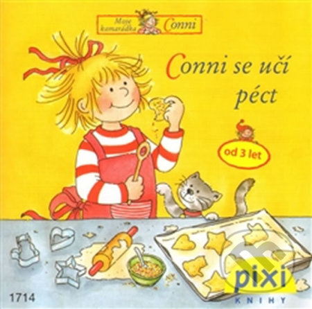 Kniha: Conni se učí péct (Liane Schneider). Pixi knihy, 2012 Kniha: Conni se učí péct (Liane Schneider). Pixi knihy, 2012
