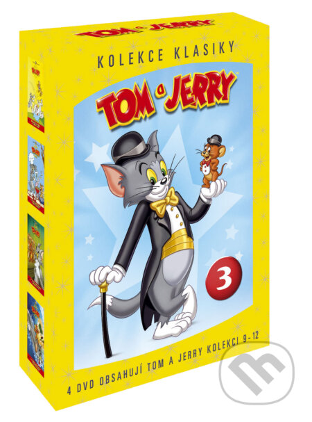 Film: Tom a Jerry kolekce 4 DVD (9.-12.díl) (Magicbox) (DVD). Magicbox, 2008 Film: Tom a Jerry kolekce 4 DVD (9.-12.díl) (Magicbox) (DVD). Magicbox, 2008