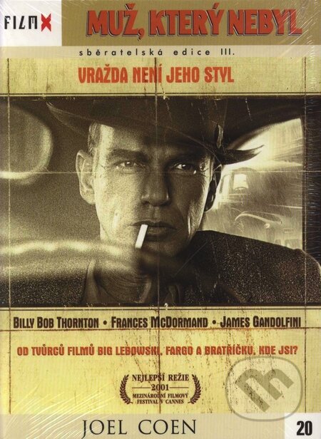 Film: Muž, ktorý nebol (Joel Coen) (DVD). Hollywood, 2001 Film: Muž, ktorý nebol (Joel Coen) (DVD). Hollywood, 2001