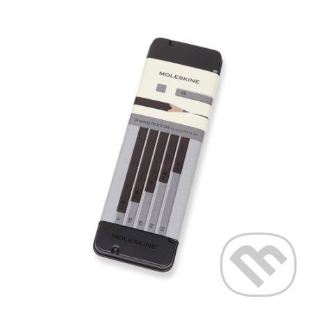 Grafitové ceruzky Moleskine - kovový box - 5 tvrdostí (Moleskine). Moleskine, 2025 Grafitové ceruzky Moleskine - kovový box - 5 tvrdostí (Moleskine). Moleskine, 2025