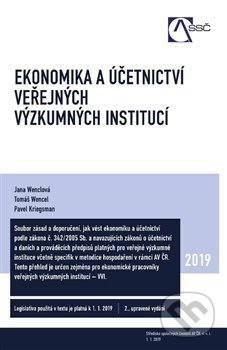 Kniha: Ekonomika a účetnictví veřejných výzkumných institucí (Jana Wenclová, Pavel Kriegsman a Tomáš Wencel). Academia, 2019 Kniha: Ekonomika a účetnictví veřejných výzkumných institucí (Jana Wenclová, Pavel Kriegsman a Tomáš Wencel). Academia, 2019