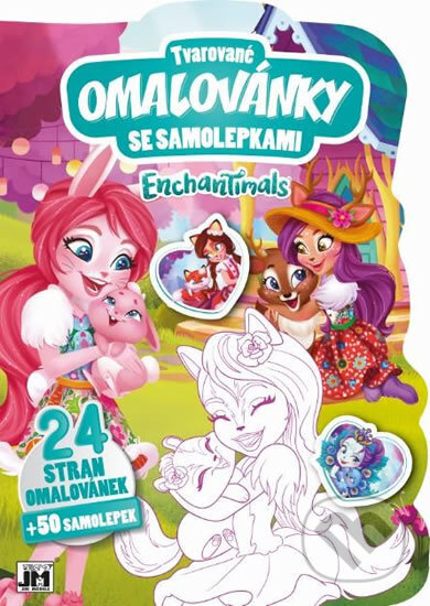 Kniha: Enchantimals: Tvarované omalovánky se samolepkami (Jiří Models). Jiří Models, 2019 Kniha: Enchantimals: Tvarované omalovánky se samolepkami (Jiří Models). Jiří Models, 2019