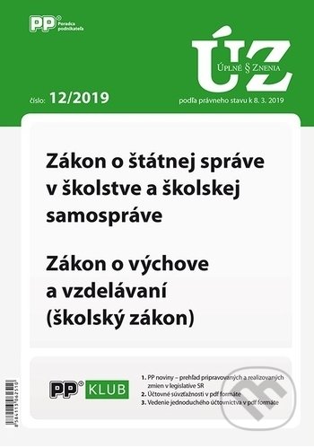 Úplné znenia zákonov 12/2019 (Poradca podnikateľa). Poradca podnikateľa, 2019 Úplné znenia zákonov 12/2019 (Poradca podnikateľa). Poradca podnikateľa, 2019