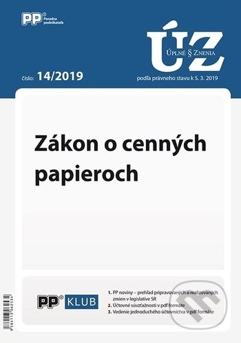 Úplné znenia zákonov 14/2019 (Poradca podnikateľa). Poradca podnikateľa, 2019 Úplné znenia zákonov 14/2019 (Poradca podnikateľa). Poradca podnikateľa, 2019