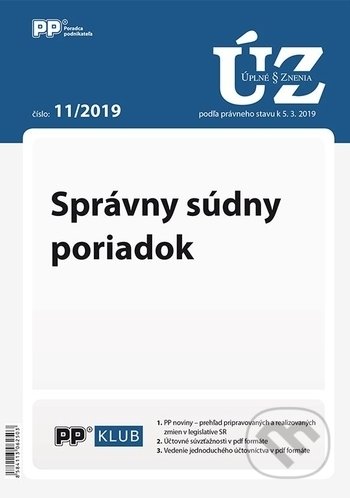 Úplné znenia zákonov 11/2019 (Poradca podnikateľa). Poradca podnikateľa, 2019 Úplné znenia zákonov 11/2019 (Poradca podnikateľa). Poradca podnikateľa, 2019