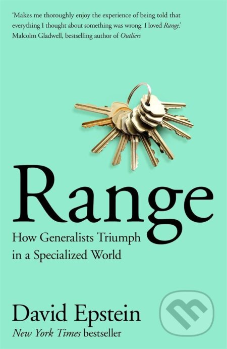 Kniha: Range (David Epstein). MacMillan, 2019 Kniha: Range (David Epstein). MacMillan, 2019